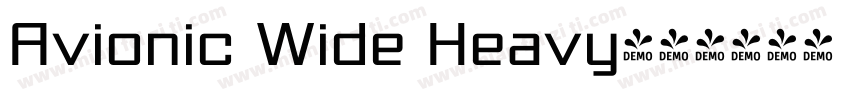 Avionic Wide Heavy字体转换